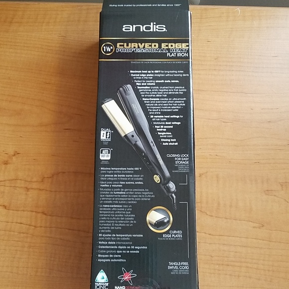 NWT flat iron with curved edge - Picture 4 of 8